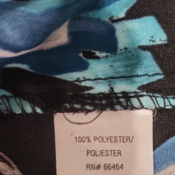 Studio I Black and Blue Floral Midi Dress - Picture 11 of 12